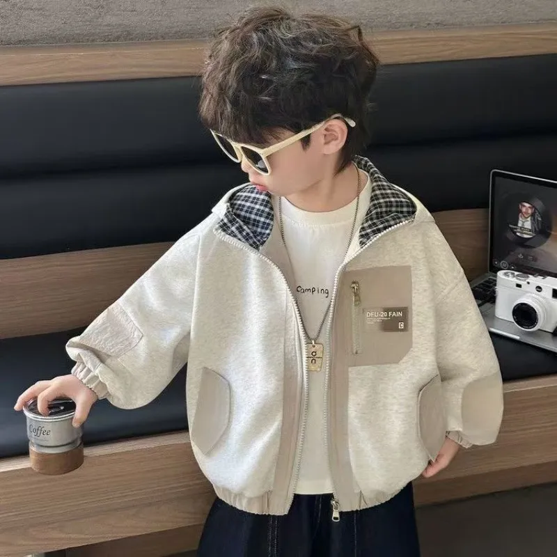 Baby Boys' Coat Spring and Autumn New Children's Zipper Hooded Casual Jacket 2 4 6 7Y
Baby Boys' Coat Spring and Autumn New Children's Zipper Hooded Casual Jacket 2 4 6 7Y