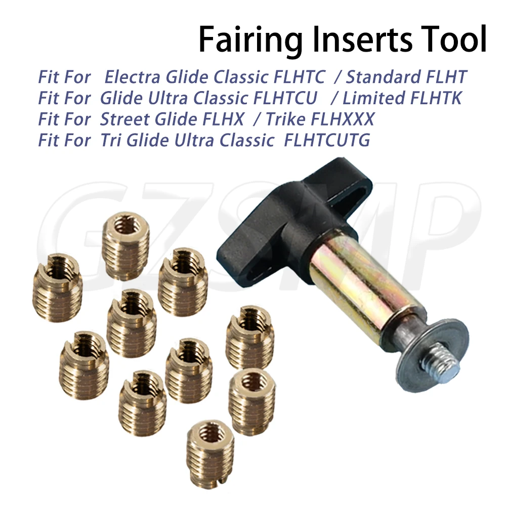 Fit for Harley Touring Electra Glide Standard Ultra Classic 1997-2006 Motorcycle Batwing Fairing Brass Insert Repair Tool
Fit for Harley Touring Electra Glide Standard Ultra Classic 1997-2006 Motorcycle Batwing Fairing Brass Insert Repair Tool