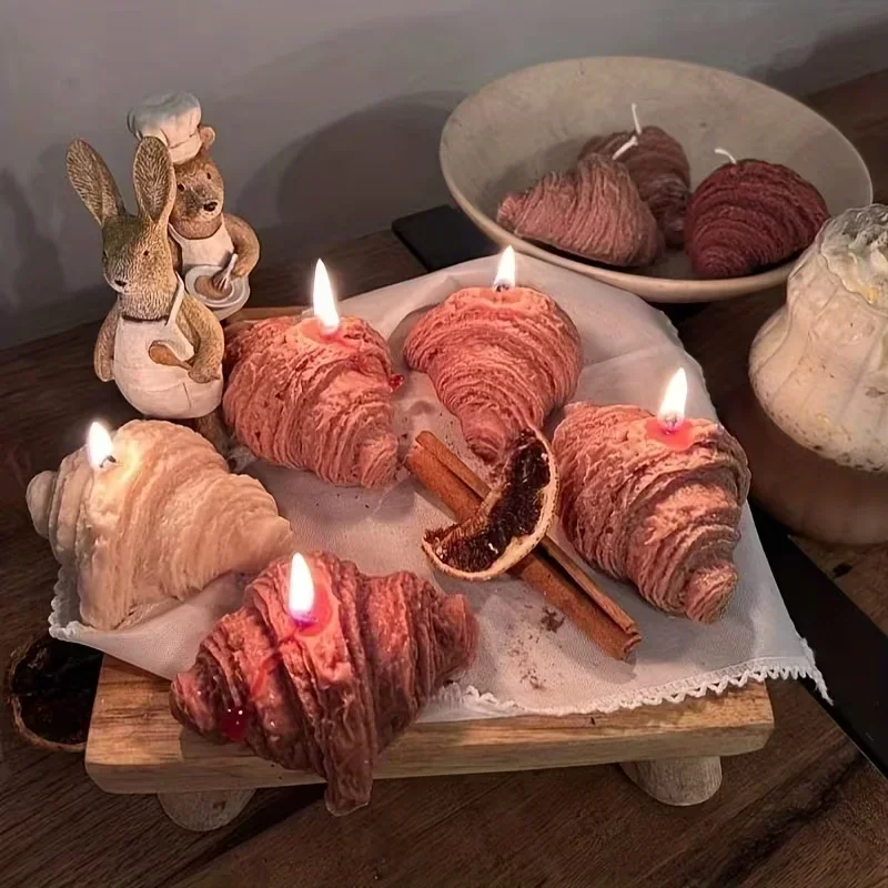 2026 Latest Models Croissant Silicone Mold 3D Croissant Bread Soap Mold Candle Mould Silicone Simulated Bread Candle Molds Soap
2026 Latest Models Croissant Silicone Mold 3D Croissant Bread Soap Mold Candle Mould Silicone Simulated Bread Candle Molds Soap