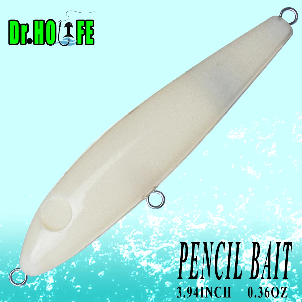 Dr.Holife 15PCS/LOT Floaing Pencil Bait Unpainted Pencil Blanks Lure 10CM 10.3G Artificial Hard Bait With Rattles For DIY Lures
Dr.Holife 15PCS/LOT Floaing Pencil Bait Unpainted Pencil Blanks Lure 10CM 10.3G Artificial Hard Bait With Rattles For DIY Lures