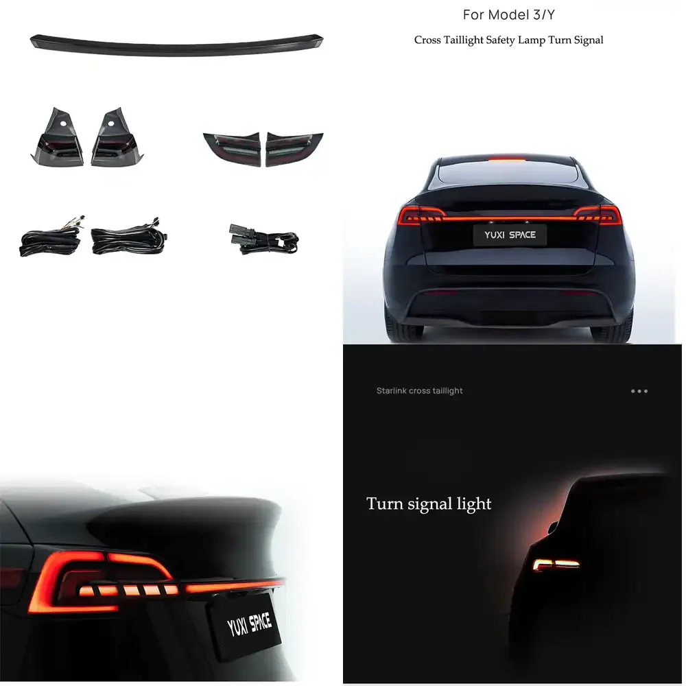 Through Trunk Tail Light for Model 3 and Model Y 2019–2023 Rear Lamp Modification LED Streamer Through Light Turn
Through Trunk Tail Light for Model 3 and Model Y 2019–2023 Rear Lamp Modification LED Streamer Through Light Turn