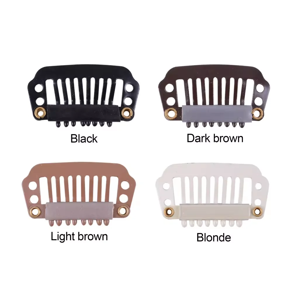 Wholesale 100pcs 2.8cm 8 Teeth Hair Clips with Silicone Back Hair Extensions Wig Comb Clips Wig Accessories
Wholesale 100pcs 2.8cm 8 Teeth Hair Clips with Silicone Back Hair Extensions Wig Comb Clips Wig Accessories