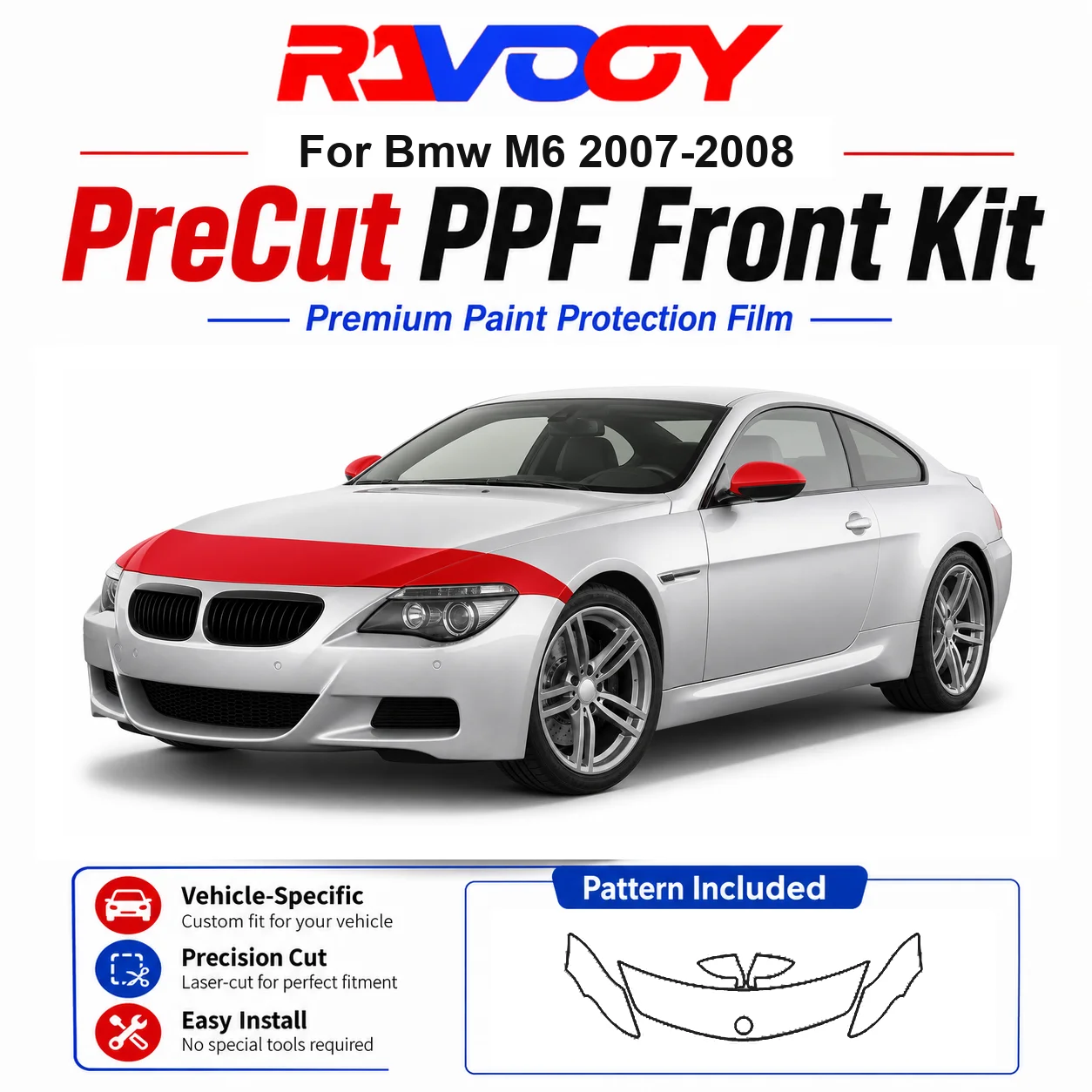 8.5mil TPU Precut PPF Kit For 2025-2026 Acura ADX - Hood, Partial Fenders & Full Mirror Set - Self-Healing Gloss Clear Bra Film
8.5mil TPU Precut PPF Kit For 2025-2026 Acura ADX - Hood, Partial Fenders & Full Mirror Set - Self-Healing Gloss Clear Bra Film