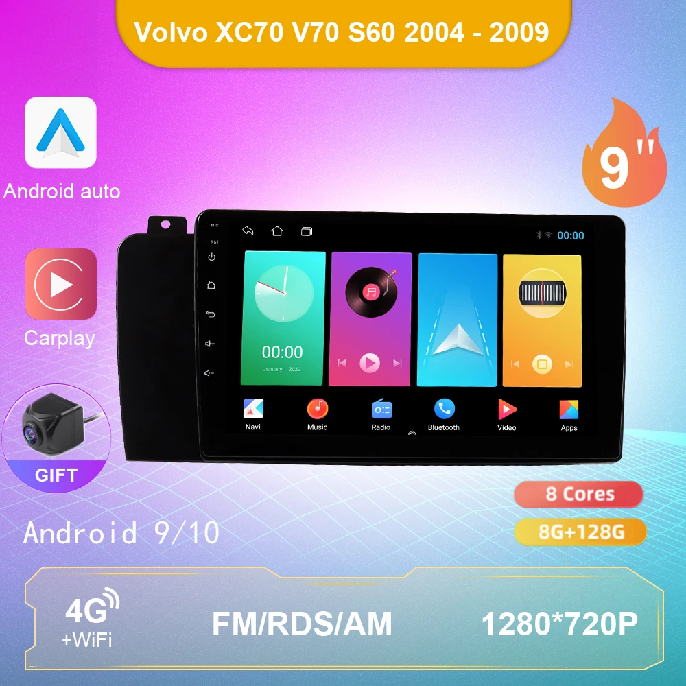 Android Carplay Радио для Volvo XC70 V70 S60 2004-2009 Автомобильный радиоприемник Мультимедийный стерео видеоплеер 2 DIN Авто Стерео WIFI GPS
Android Carplay Радио для Volvo XC70 V70 S60 2004-2009 Автомобильный радиоприемник Мультимедийный стерео видеоплеер 2 DIN Авто Стерео WIFI GPS