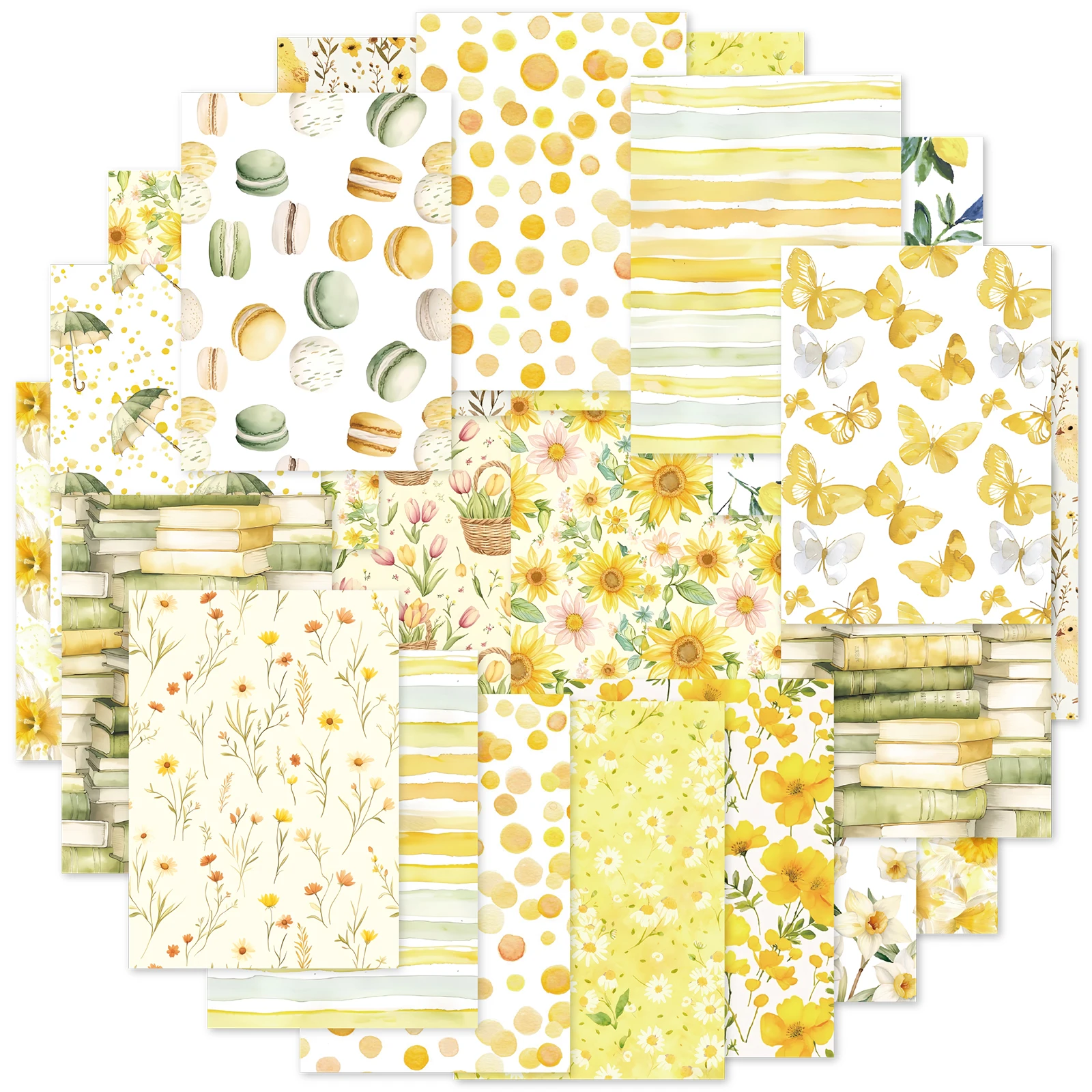 Etori Life Apricot Yellow Flower Series Creamy Yellow Gentle Style Material Paper Watercolor Chick Macaron Artistic Background Paper for Laptops, Phone Stickers, Suitcases, Bicycles, Pencil Cases, Craft Scrapbooking Supplies, Room Decoration, Office Decor
Etori Life Apricot Yellow Flower Series Creamy Yellow Gentle Style Material Paper Watercolor Chick Macaron Artistic Background Paper for Laptops, Phone Stickers, Suitcases, Bicycles, Pencil Cases, Craft Scrapbooking Supplies, Room Decoration, Office Decor