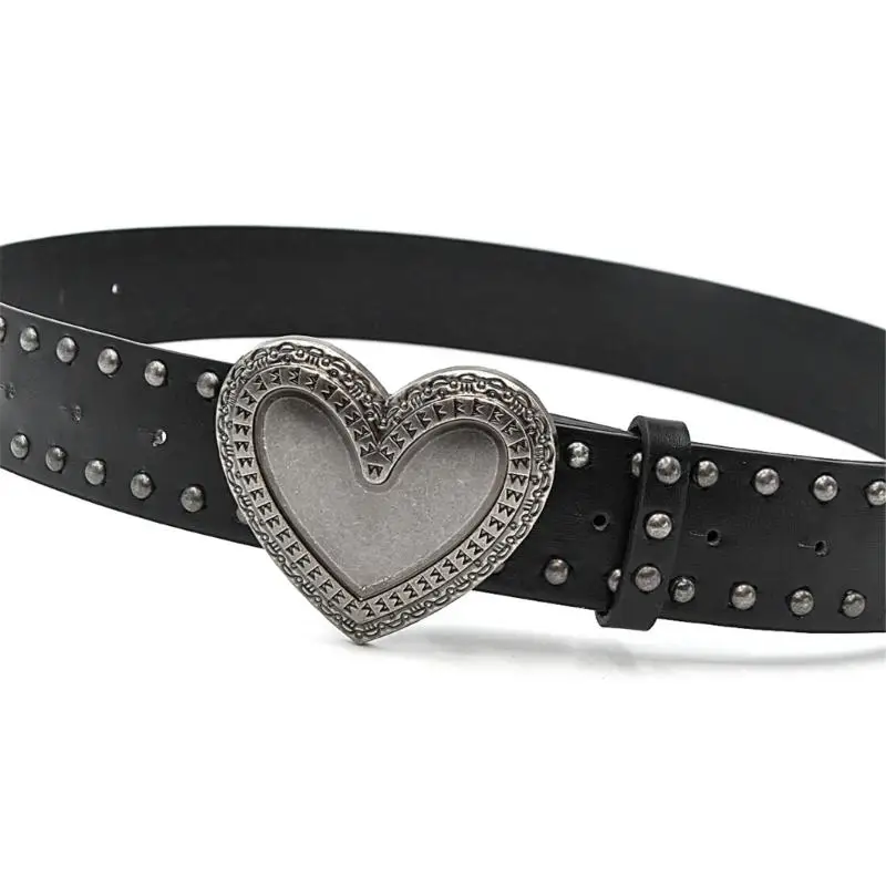652F Punk Rivets Wide Belt for Women Stylish Waist Cincher for Jeans Perfect Clothing Accessory for Trendy
652F Punk Rivets Wide Belt for Women Stylish Waist Cincher for Jeans Perfect Clothing Accessory for Trendy