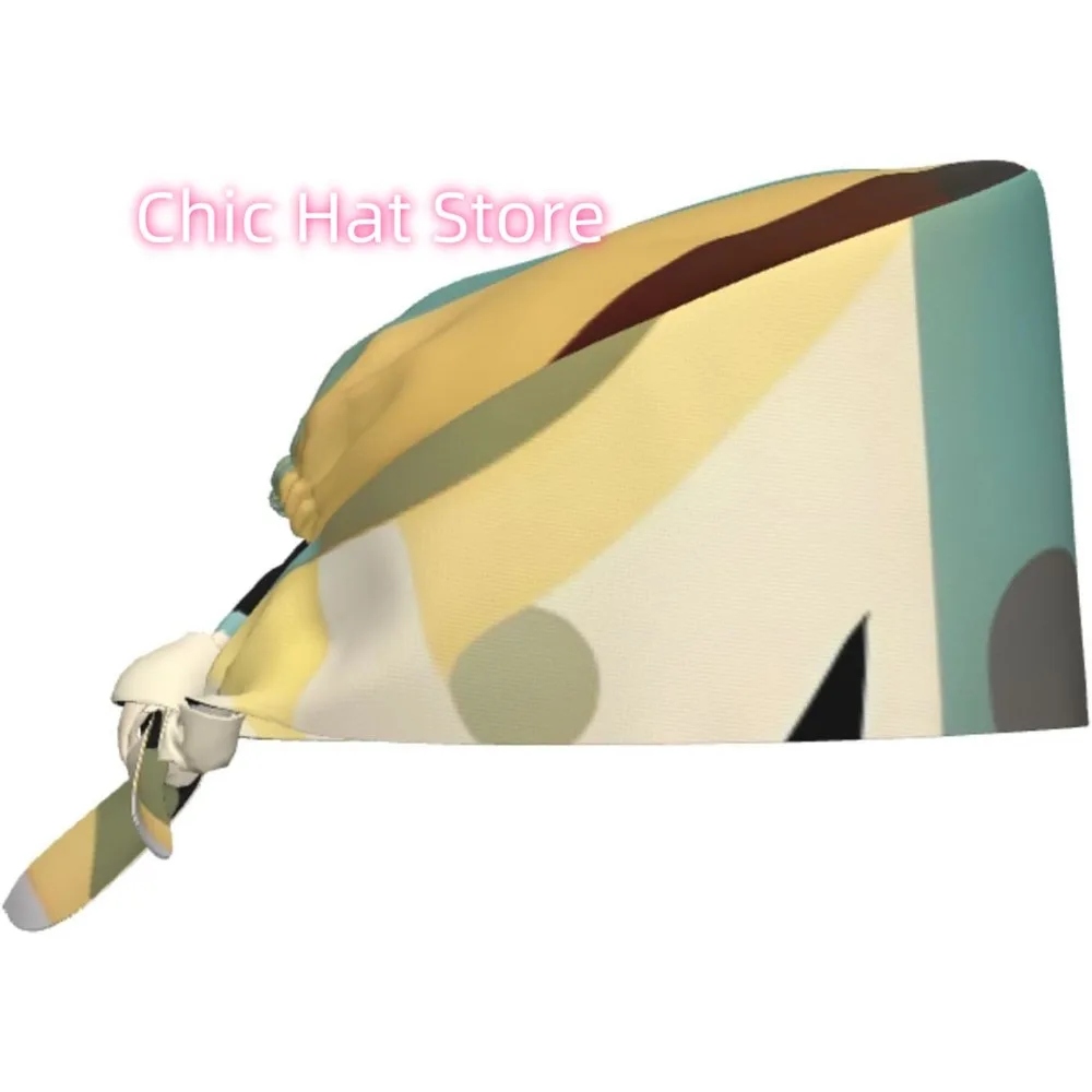 Cleaning Working Cap Mid-Century Modern Art Cat Prints Chef Hat for Women & Men, Adjustable, Breathable Black 
Cleaning Working Cap Mid-Century Modern Art Cat Prints Chef Hat for Women & Men, Adjustable, Breathable Black