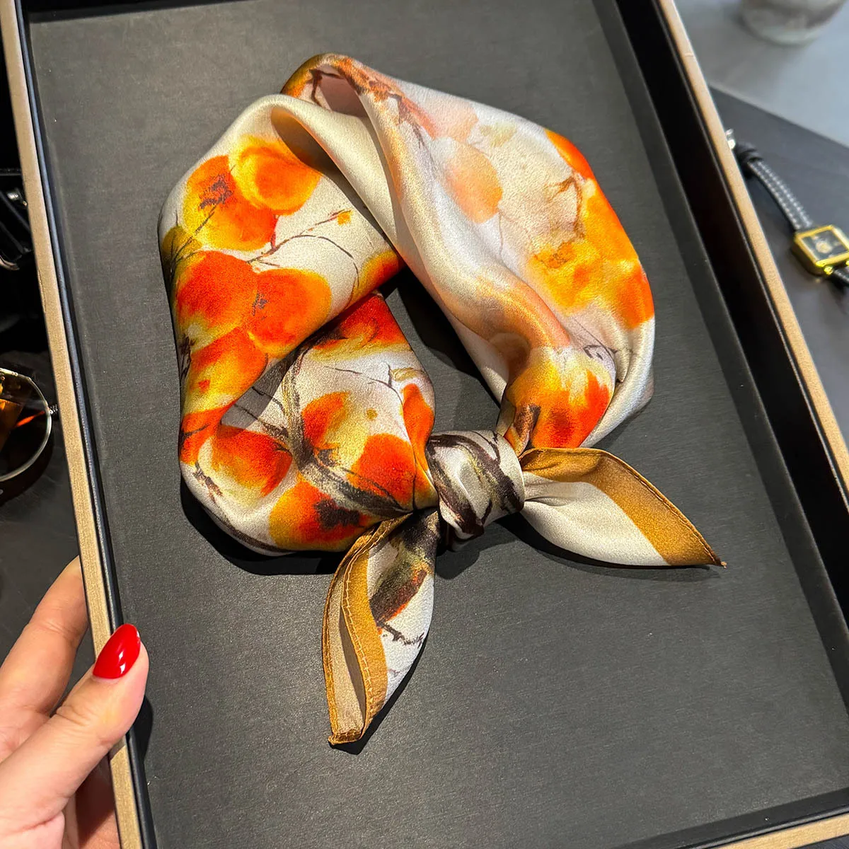 100% Silk Square Scarf Butterfly Print Scarfs for Women Headscarf Bandana Neckerchief Foulards Hijab Female Neck Ties Shawl
100% Silk Square Scarf Butterfly Print Scarfs for Women Headscarf Bandana Neckerchief Foulards Hijab Female Neck Ties Shawl