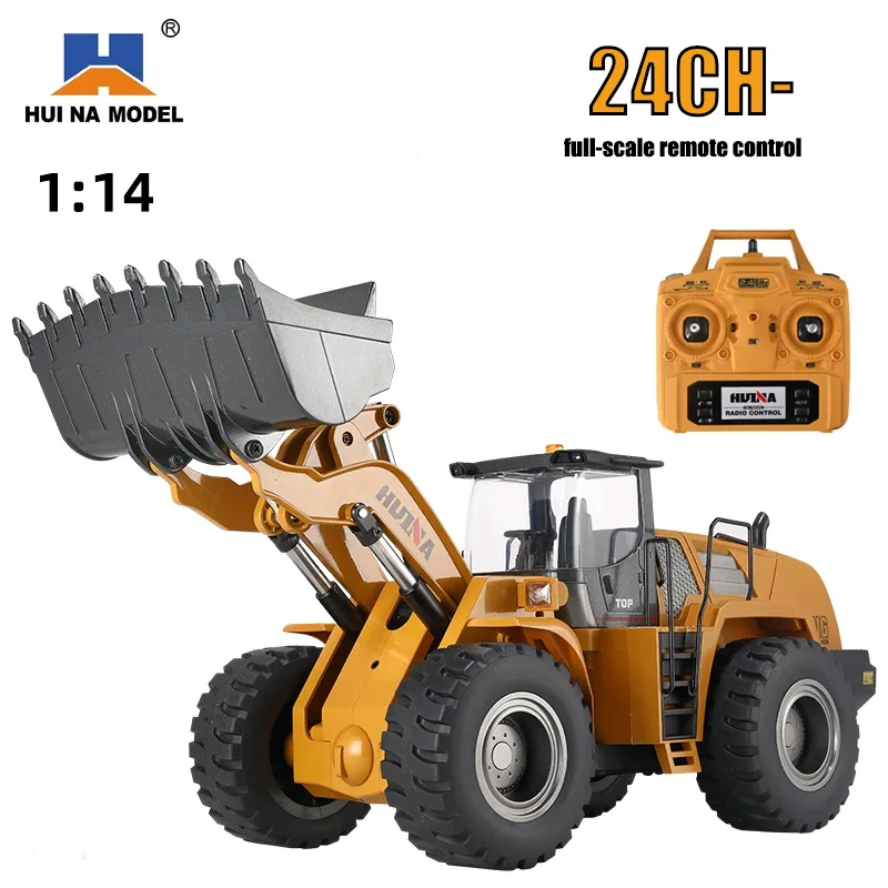 Huina 1583 alloy full proportion remote control loading vehicle 1:14 simulation hydraulic engineering bulldozer shovel 24CH toy
Huina 1583 alloy full proportion remote control loading vehicle 1:14 simulation hydraulic engineering bulldozer shovel 24CH toy