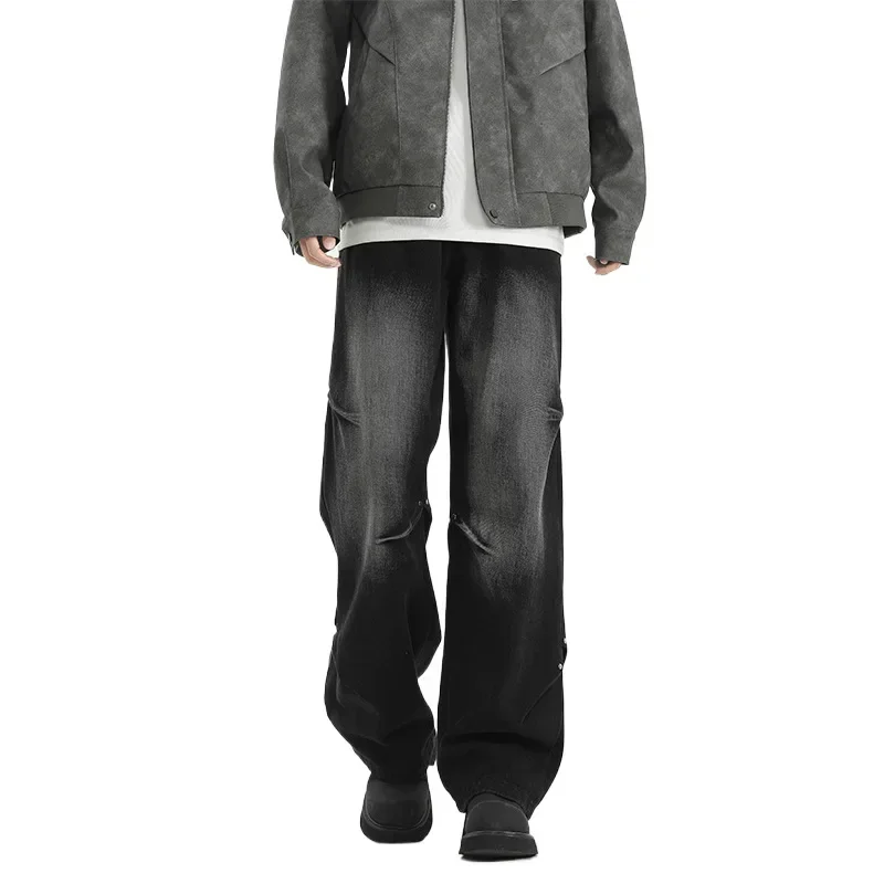 Американские винтажные джинсы 2025 года: новые модные мужские однотонные повседневные трендовые прямые широкие джинсовые брюки свободного кроя
Американские винтажные джинсы 2025 года: новые модные мужские однотонные повседневные трендовые прямые широкие джинсовые брюки свободного кроя