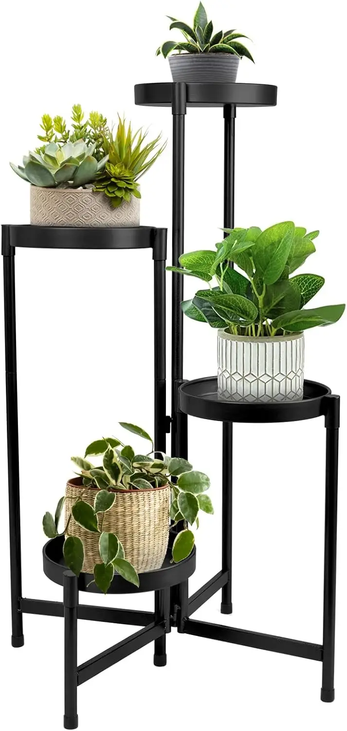 4-Tier Metal Plant Stand Indoor Outdoor, 31 Inch Tall Waterproof Shelf with Folding Design for Home Living Room
4-Tier Metal Plant Stand Indoor Outdoor, 31 Inch Tall Waterproof Shelf with Folding Design for Home Living Room