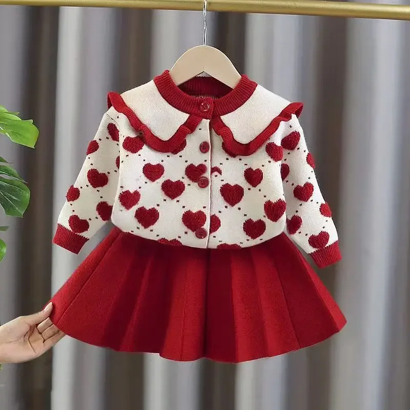 Girls' Baby Sweater Set Spring and Autumn Outwear Dress Children's Thickened Knitted Top Versatile Princess Dress
Girls' Baby Sweater Set Spring and Autumn Outwear Dress Children's Thickened Knitted Top Versatile Princess Dress