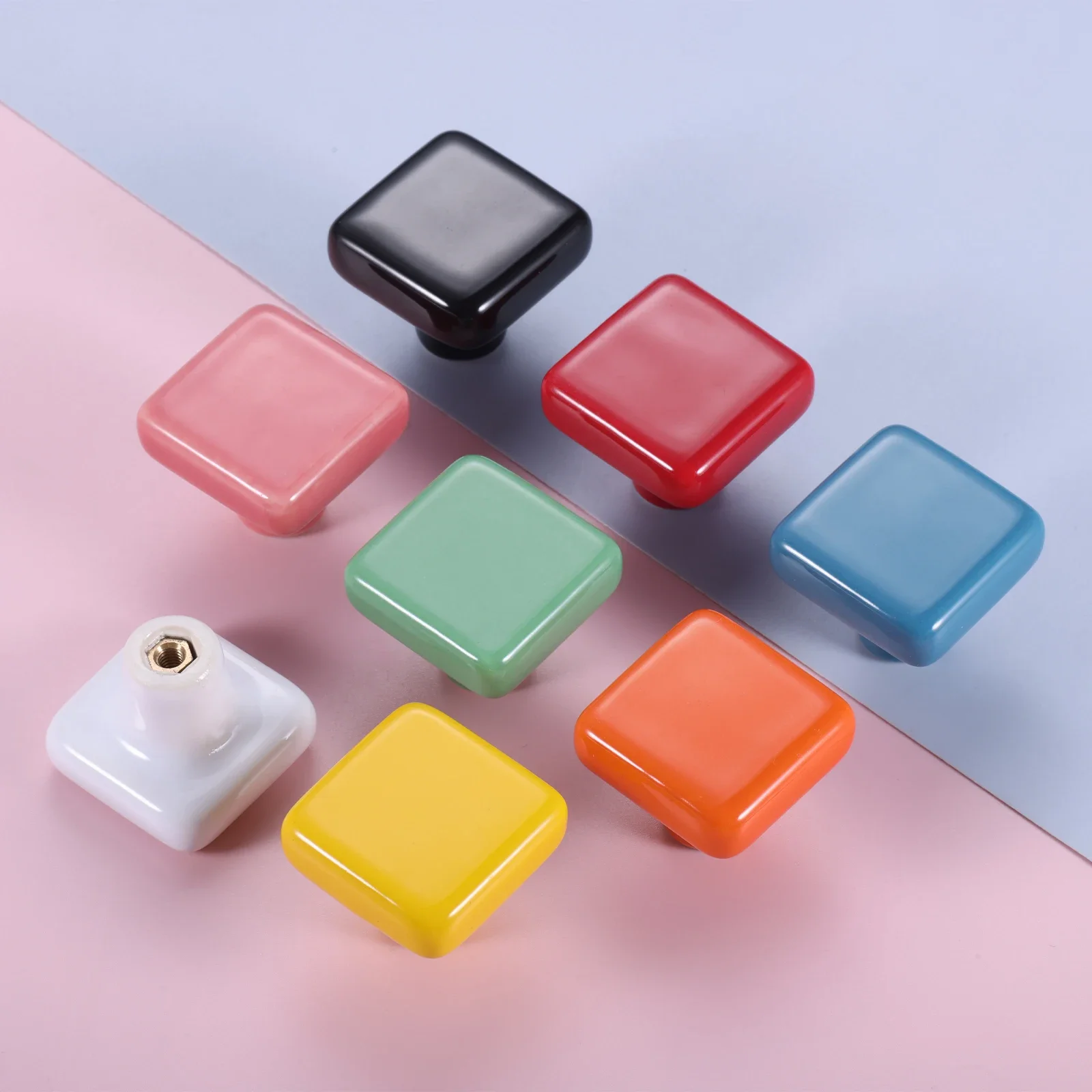 1Pc Simple Ceramic Square Door Handle Single Hole Cabinet Closet Drawer Furniture Knob Bedroom Decorative Handles with Screw
1Pc Simple Ceramic Square Door Handle Single Hole Cabinet Closet Drawer Furniture Knob Bedroom Decorative Handles with Screw