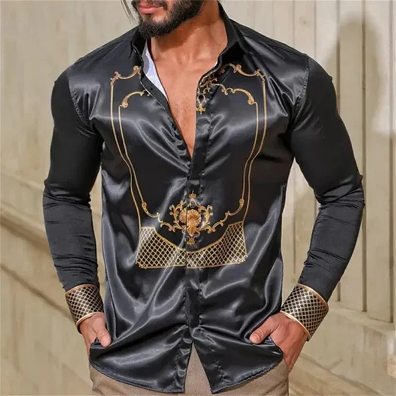 Men's shirt pattern shirt 3D printed shirt outdoor street long sleeved art abstract buckle clothing casual and comfortable
Men's shirt pattern shirt 3D printed shirt outdoor street long sleeved art abstract buckle clothing casual and comfortable