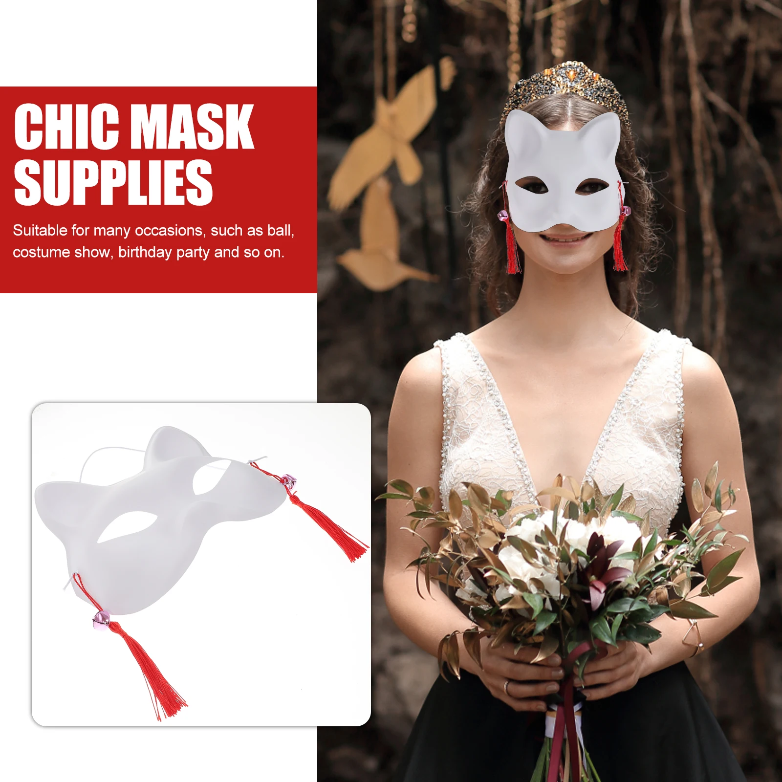 2pcs Shape Masks Decorative Banquet Props Masquerade Supplies Costume Show Accessories Halloween Decorative Masks
2pcs Shape Masks Decorative Banquet Props Masquerade Supplies Costume Show Accessories Halloween Decorative Masks