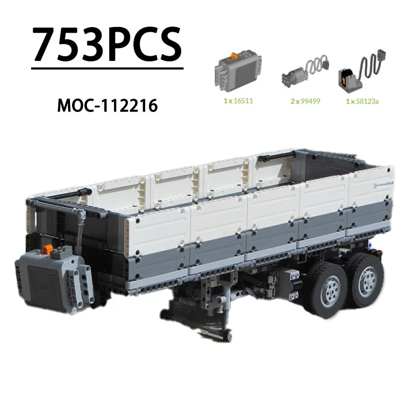 MOC-112216 Building Block Tilt Trailer Model, 753 Pieces, Children's Educational Birthday, Christmas, and New Year Toy Gift
MOC-112216 Building Block Tilt Trailer Model, 753 Pieces, Children's Educational Birthday, Christmas, and New Year Toy Gift