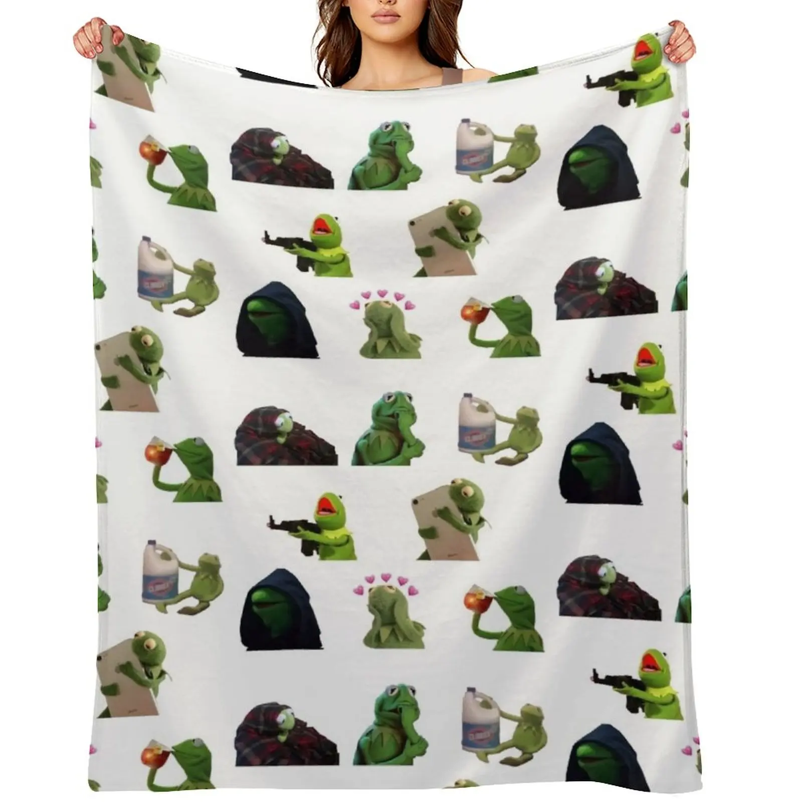 Kermit meme sticker pack Throw Blanket christmas gifts Moving Quilt Large Blankets
Kermit meme sticker pack Throw Blanket christmas gifts Moving Quilt Large Blankets