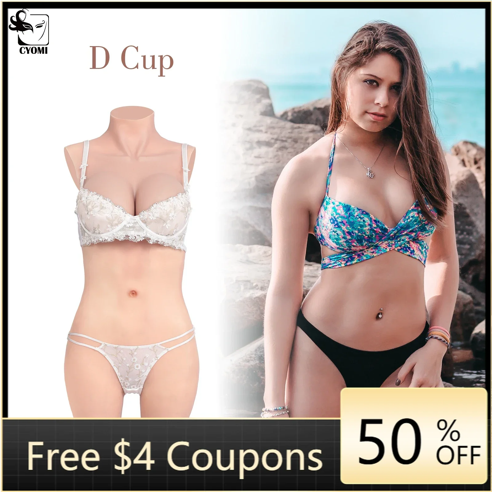 Силиконовый боди CYOMI, искусственная голова, искусственная грудь
Силиконовый боди CYOMI, искусственная голова, искусственная грудь