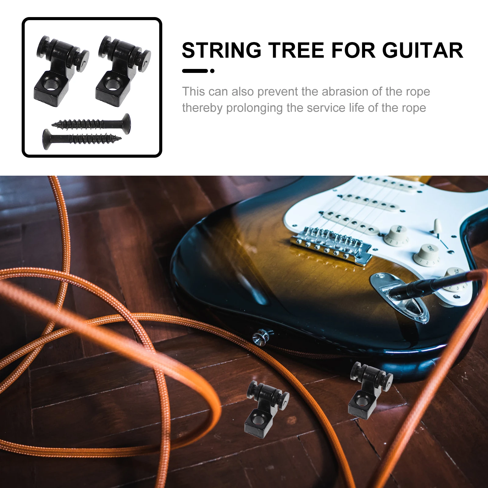 2 Sets Electric Guitar String Tree Retainer Metal Alloy Parts Accessories Black Replacement Guitar Tree Guide Component For
2 Sets Electric Guitar String Tree Retainer Metal Alloy Parts Accessories Black Replacement Guitar Tree Guide Component For