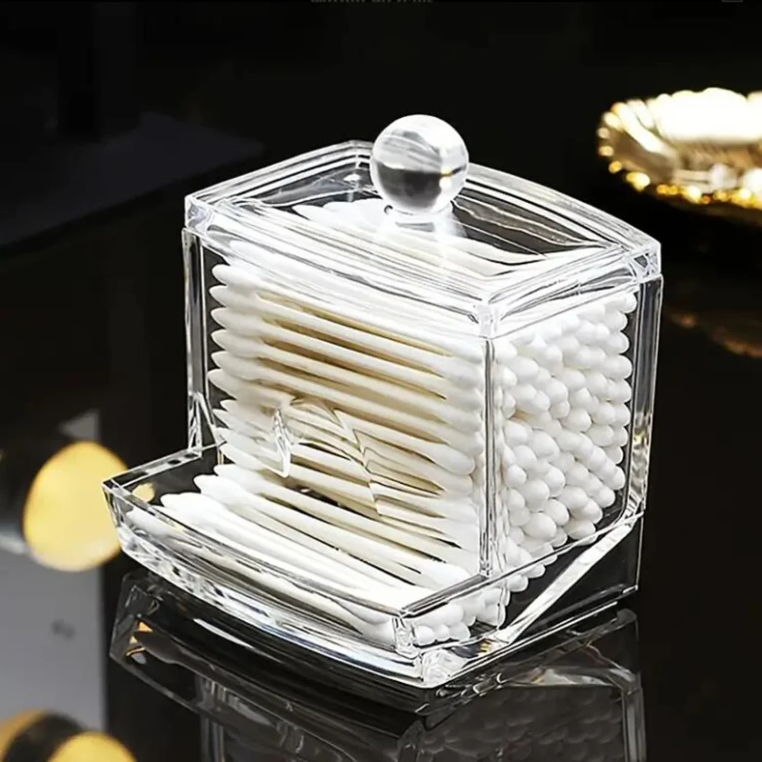 Transparent Cotton Swab Box Makeup Organizer Acrylic Box Cotton Swab Cosmetic Box Bathroom Bedroom
Transparent Cotton Swab Box Makeup Organizer Acrylic Box Cotton Swab Cosmetic Box Bathroom Bedroom