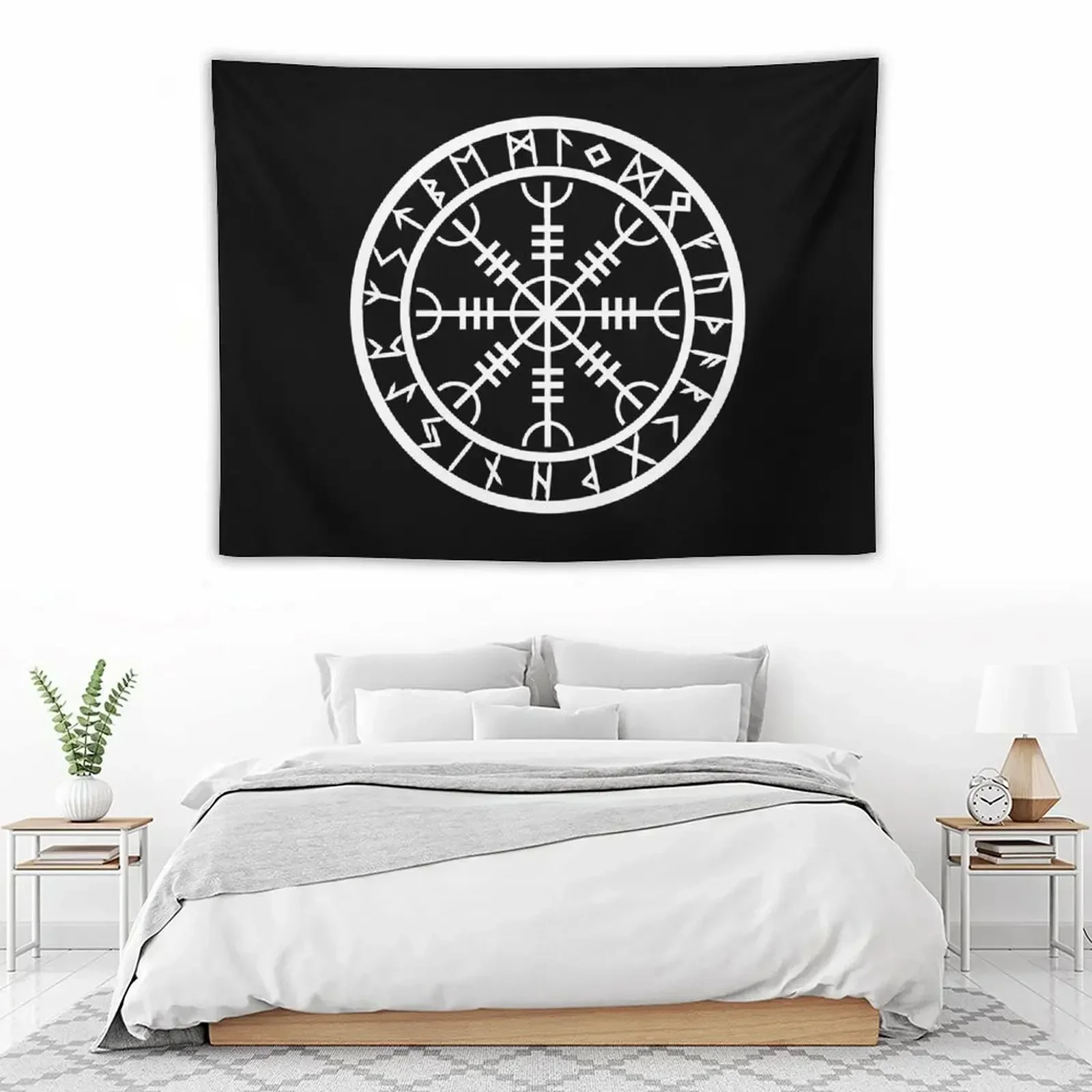 Helm of Awe /// Rune Circle (Variant II) Tapestry Living Room Decoration Art Mural Tapestry
Helm of Awe /// Rune Circle (Variant II) Tapestry Living Room Decoration Art Mural Tapestry