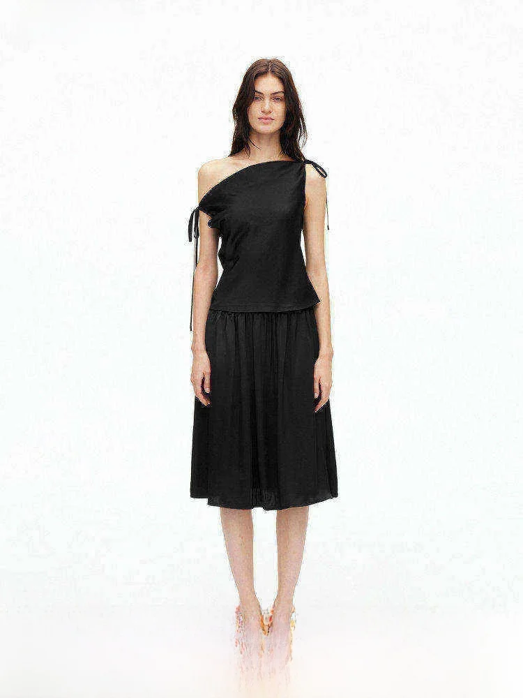 AFTADAWN Vintage Style Sleeveless A-Line Midi Skirt with Shoulder Baring Top Women's Fashion Summer Outfit Two-Piece Set
AFTADAWN Vintage Style Sleeveless A-Line Midi Skirt with Shoulder Baring Top Women's Fashion Summer Outfit Two-Piece Set