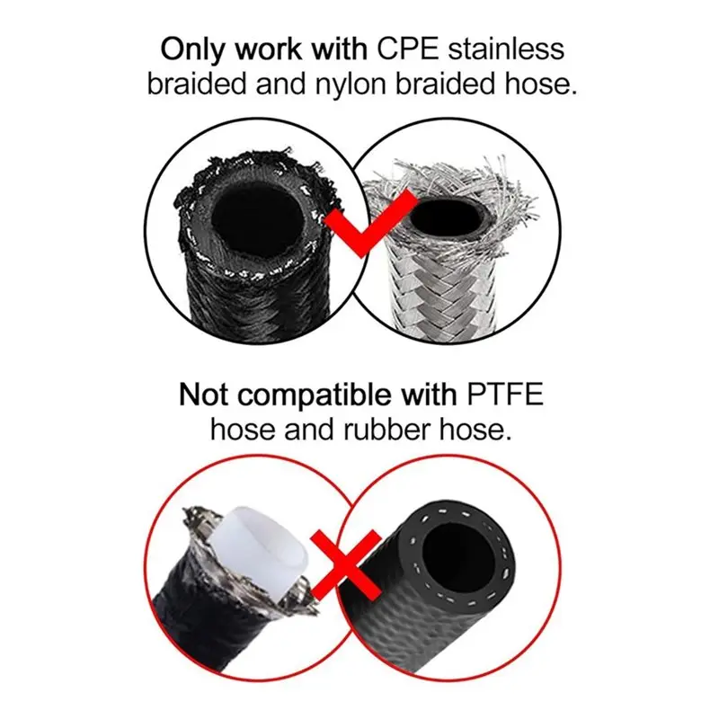 A25F-Straight 45° 90° 180° 6AN Hose End Fitting Kit Including AN6 Male To Male Coupler& 6AN Hose Separator Clamp Degree
A25F-Straight 45° 90° 180° 6AN Hose End Fitting Kit Including AN6 Male To Male Coupler& 6AN Hose Separator Clamp Degree
