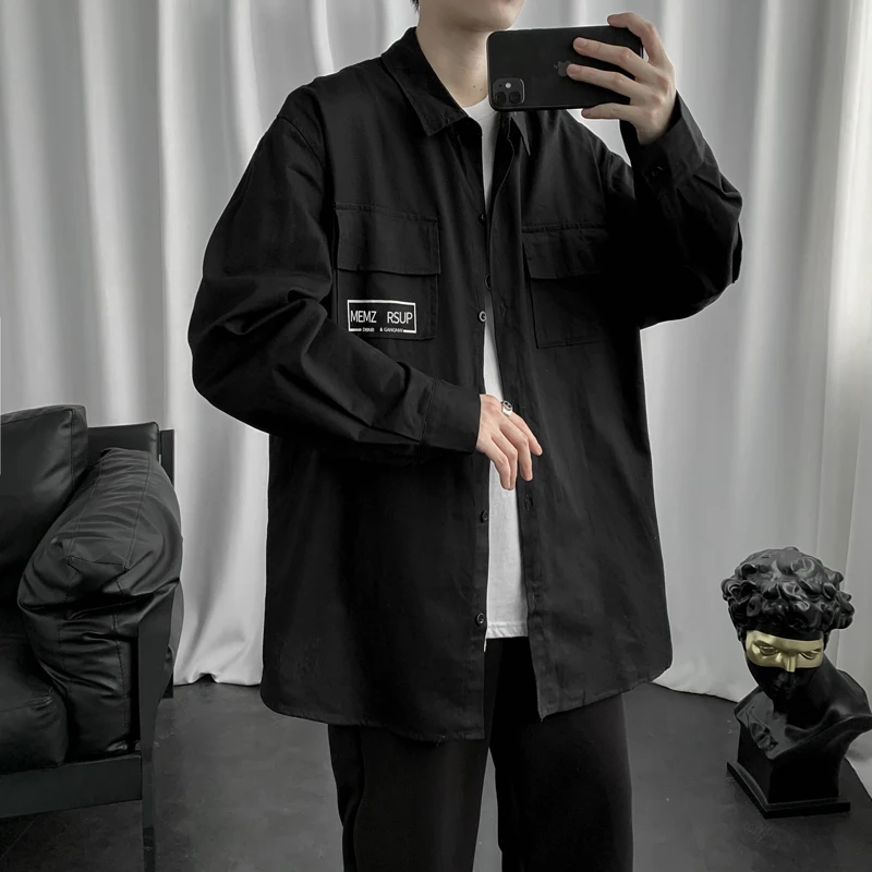 Свободная длинная рабочая одежда Sve irt, мужская повседневная одежда Hong Kong Faion, мужская одежда свободного кроя, осенняя повседневная одежда из искусственной кожи irt
Свободная длинная рабочая одежда Sve irt, мужская повседневная одежда Hong Kong Faion, мужская одежда свободного кроя, осенняя повседневная одежда из искусственной кожи irt