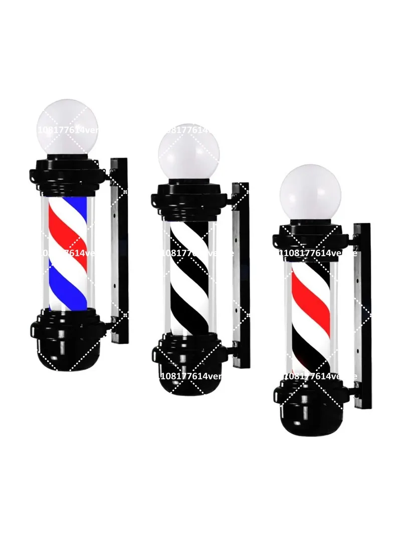 Classic Barber Pole Light Rotating Sign Wall Mounted Retro Salon Decor Fixture for Indoor Outdoor Use
Classic Barber Pole Light Rotating Sign Wall Mounted Retro Salon Decor Fixture for Indoor Outdoor Use