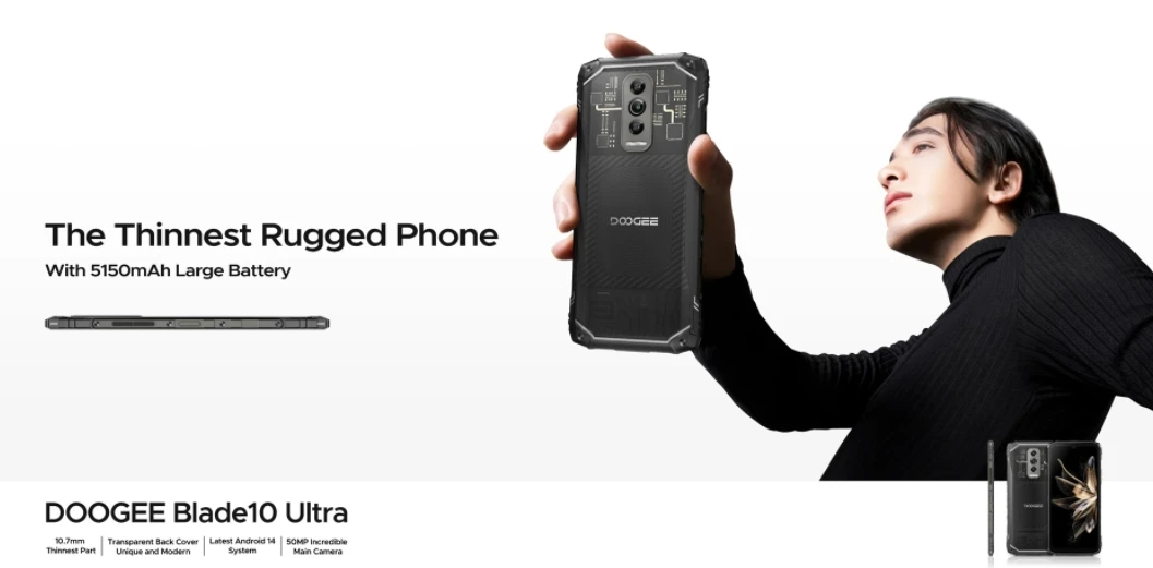 DOOGEE Blade 10 Ultra CPU T606 120Hz 6.56 inches 4G Three Proof Smartphone & Phone Cases 8GB RAM 256GB ROM
DOOGEE Blade 10 Ultra CPU T606 120Hz 6.56 inches 4G Three Proof Smartphone & Phone Cases 8GB RAM 256GB ROM