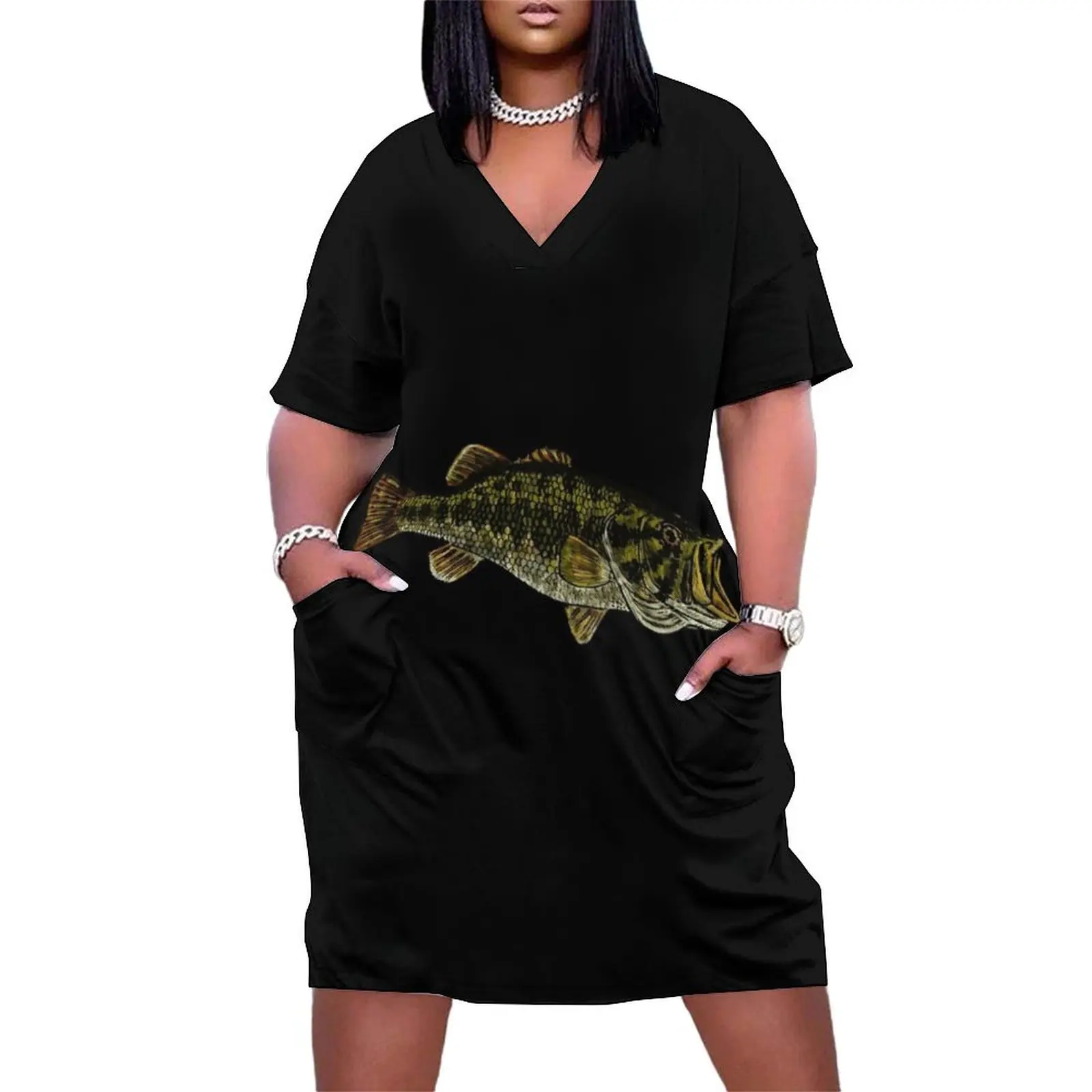 Bass Fish Loose Pocket Dress wedding dresses for parties chic and elegant woman dress women's elegant loose dresses
Bass Fish Loose Pocket Dress wedding dresses for parties chic and elegant woman dress women's elegant loose dresses
