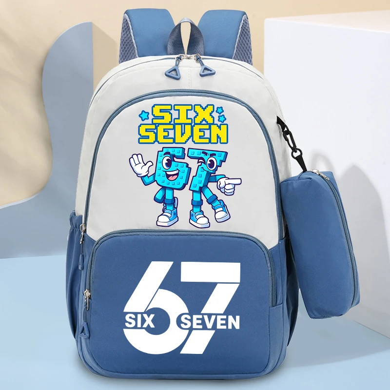 2pcs Steal A Brainrot Schoolbag with Pencil Case 67 Six Seven Fashion Backpack Students Book Stationery Storage Schoolbags Gifts
2pcs Steal A Brainrot Schoolbag with Pencil Case 67 Six Seven Fashion Backpack Students Book Stationery Storage Schoolbags Gifts