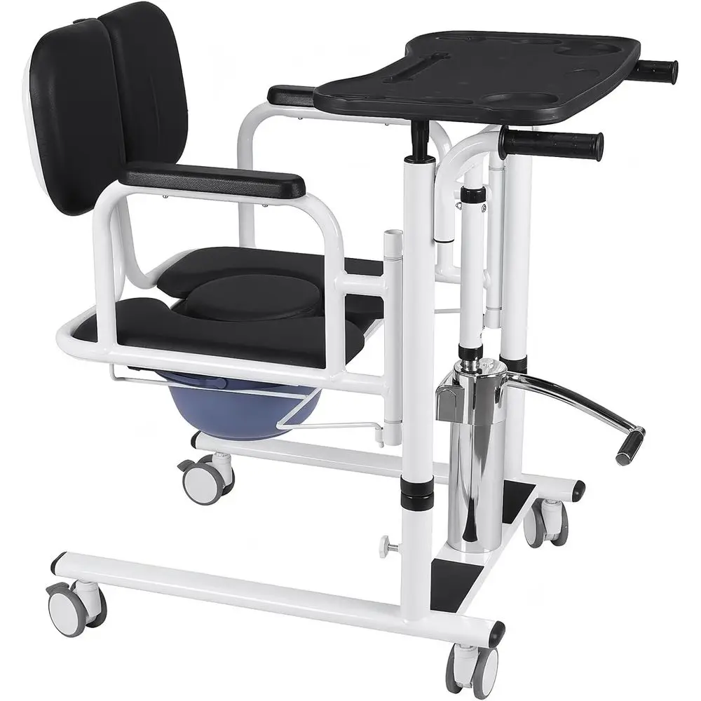 Adjustable Height Nursing Chair with Casters, Patient Transfer, 180° Split Seat for Elderly and Adults
Adjustable Height Nursing Chair with Casters, Patient Transfer, 180° Split Seat for Elderly and Adults