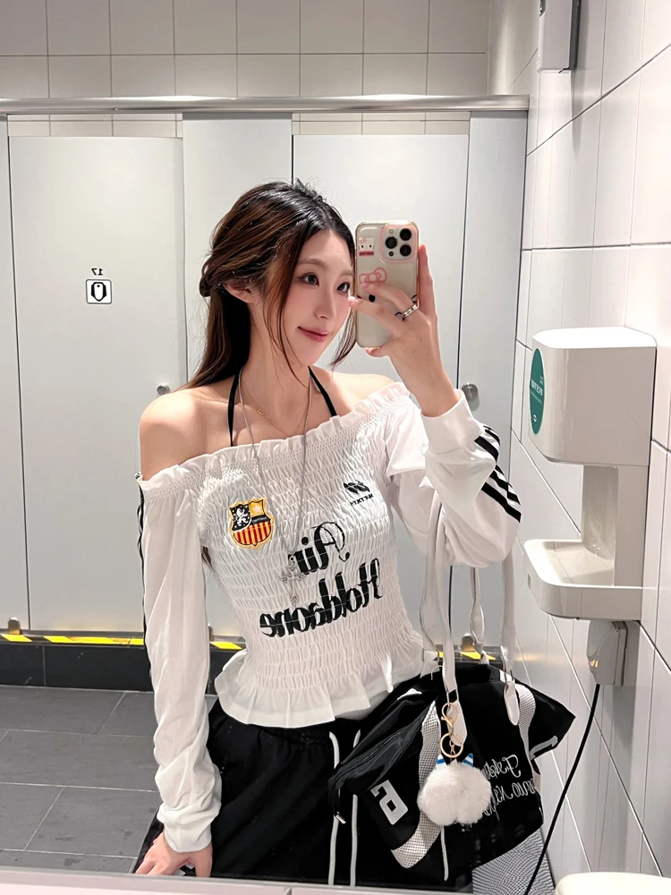 Женский топ 77lin American Style с одним открытым плечом, плиссированный, с принтом, длинными рукавами, осенний дизайн, сексуальный, облегающий, из полиэфирного волокна
Женский топ 77lin American Style с одним открытым плечом, плиссированный, с принтом, длинными рукавами, осенний дизайн, сексуальный, облегающий, из полиэфирного волокна