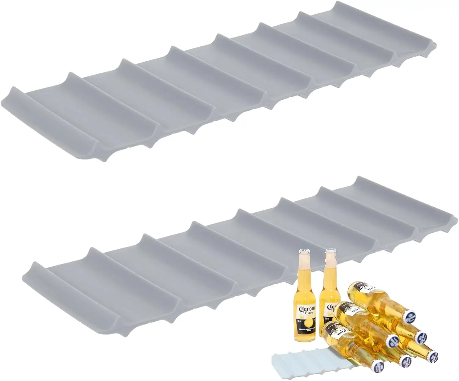 Набор из 2-х штабелируемых подставок для вина в холодильник: Максимизация пространства, эффективная организация бутылок и банок
Набор из 2-х штабелируемых подставок для вина в холодильник: Максимизация пространства, эффективная организация бутылок и банок