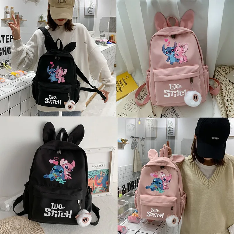 Lilo Stitch Backpack for Girls Boys Student Teenager Children Rucksack Women Casual School Bags Travel Rabbit Ears Mochila
Lilo Stitch Backpack for Girls Boys Student Teenager Children Rucksack Women Casual School Bags Travel Rabbit Ears Mochila