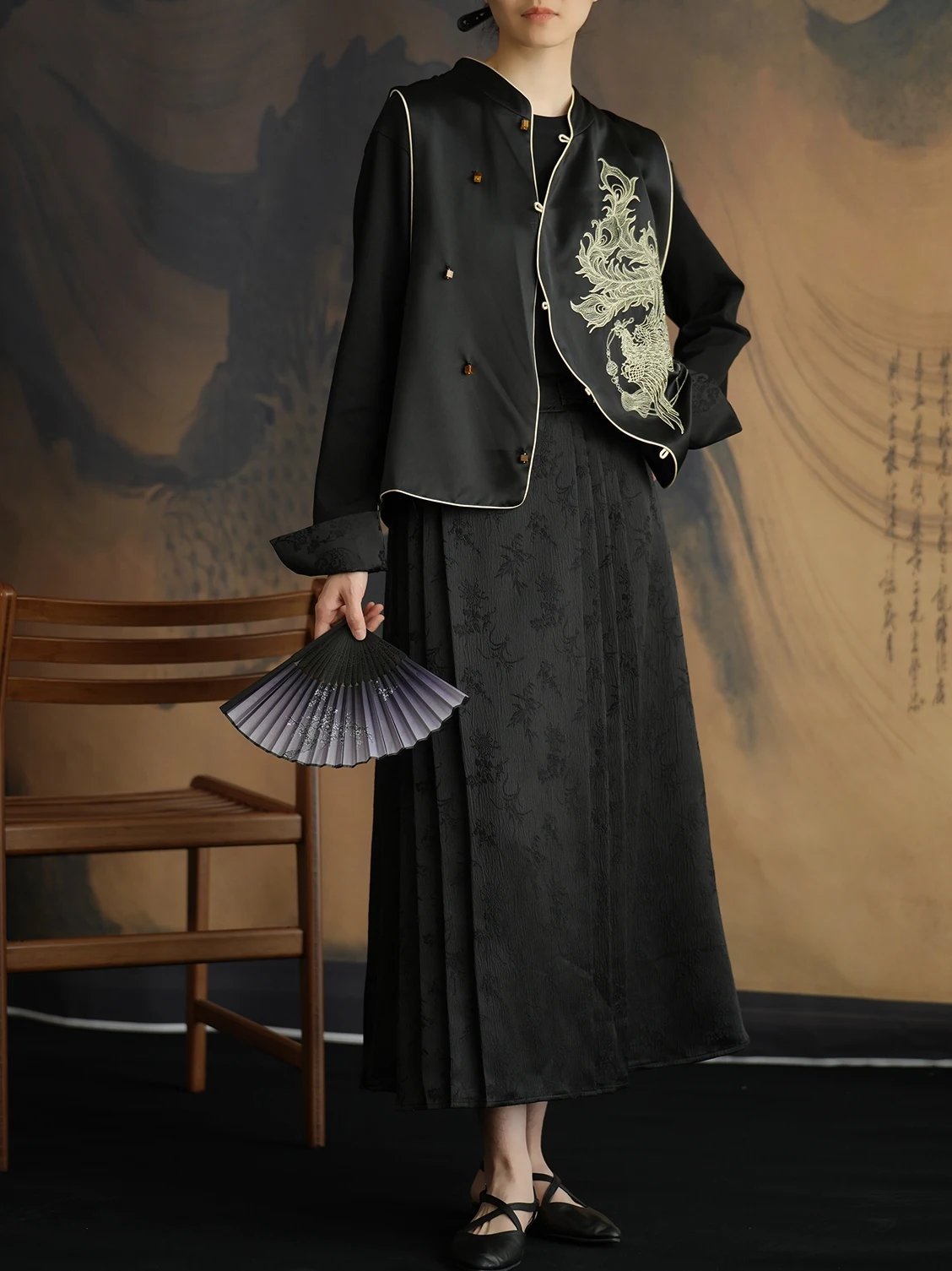 New Chinese Sle Embroidered Women's National Sle Tailed Skirt High Waist a Line Midi Pleated Skirt Summer Faion L...
New Chinese Sle Embroidered Women's National Sle Tailed Skirt High Waist a Line Midi Pleated Skirt Summer Faion L...