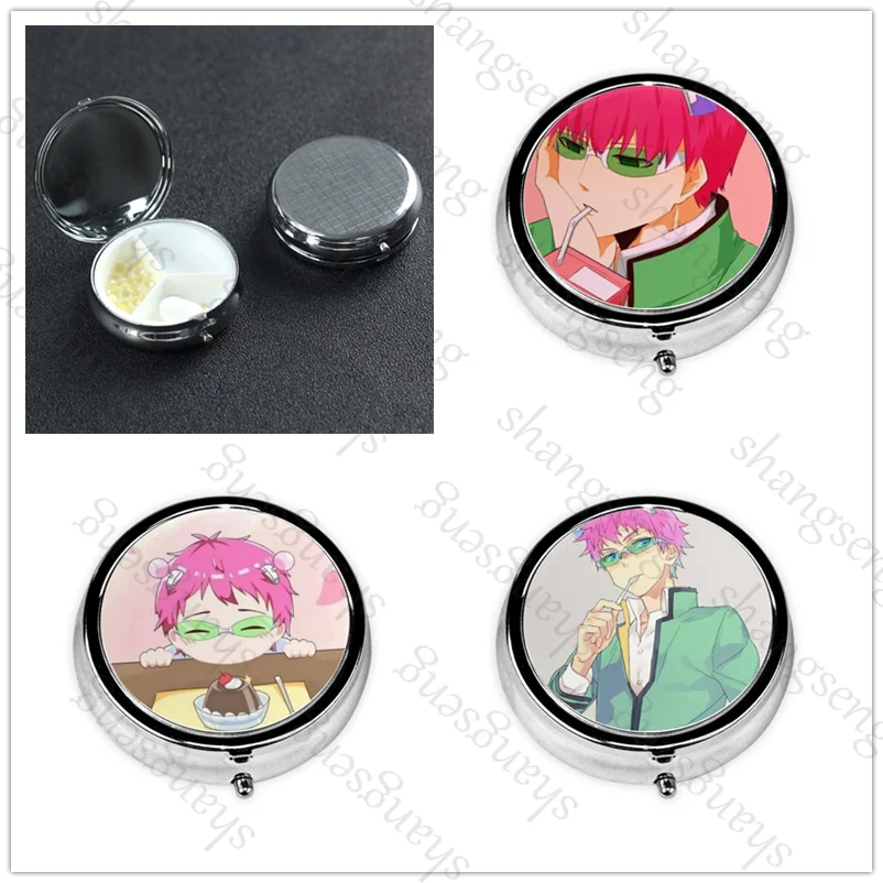 Portable Pill Box Wallet Decorative Metal Vitamin Travel Wallet and Pocket Small Pill Box Travel Pill Box Saiki Kusuo anime
Portable Pill Box Wallet Decorative Metal Vitamin Travel Wallet and Pocket Small Pill Box Travel Pill Box Saiki Kusuo anime