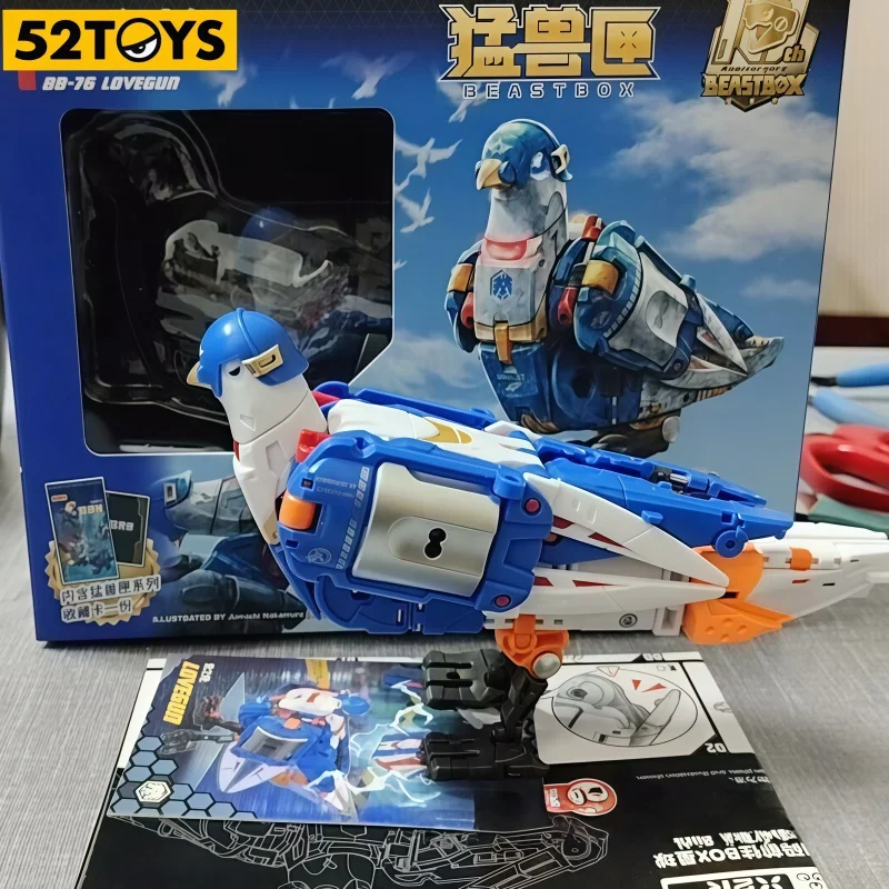 В наличии Новинка 52toys Beastbox BB-76 Lovegun Dove Of Peace: Модель-трансформер, игрушка-животное, трансформирующийся голубь
В наличии Новинка 52toys Beastbox BB-76 Lovegun Dove Of Peace: Модель-трансформер, игрушка-животное, трансформирующийся голубь