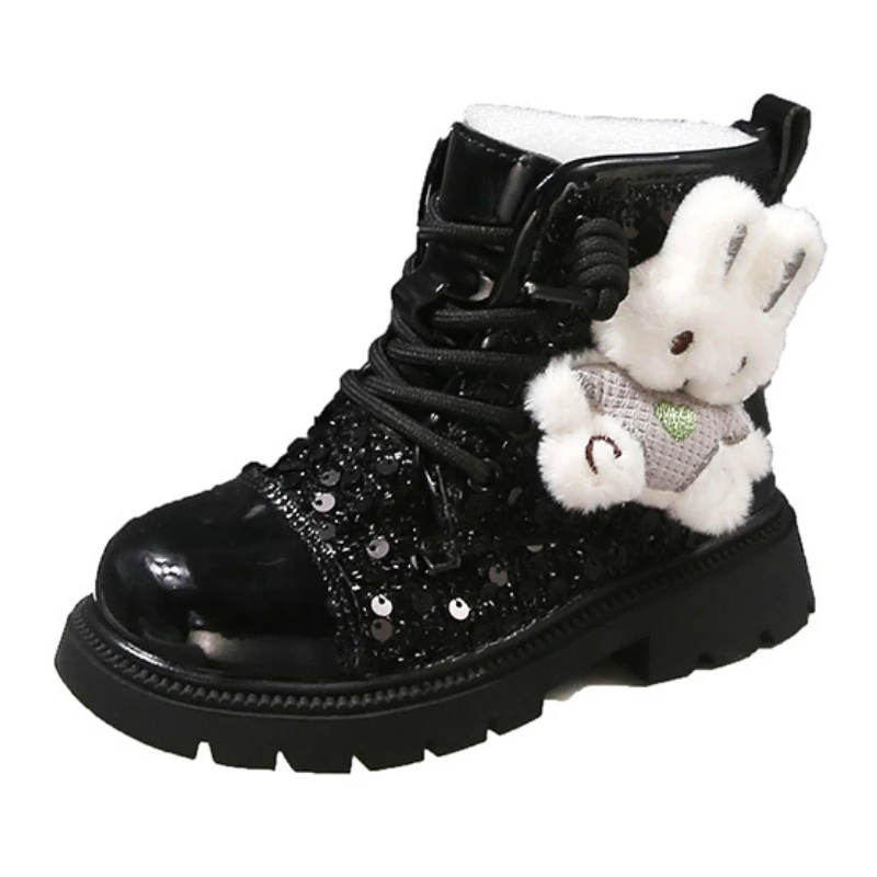 Children's Short Boots 2024 Autumn New Fashion Girl Princess Leather Boots Sequin Cute Rabbit Kid's Casual Ankle Boots
Children's Short Boots 2024 Autumn New Fashion Girl Princess Leather Boots Sequin Cute Rabbit Kid's Casual Ankle Boots