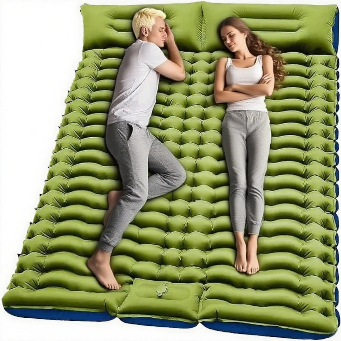 High-quality waterproof portable inflatable camping sleeping pad, light weight, built-in pump, suitable for camping
High-quality waterproof portable inflatable camping sleeping pad, light weight, built-in pump, suitable for camping