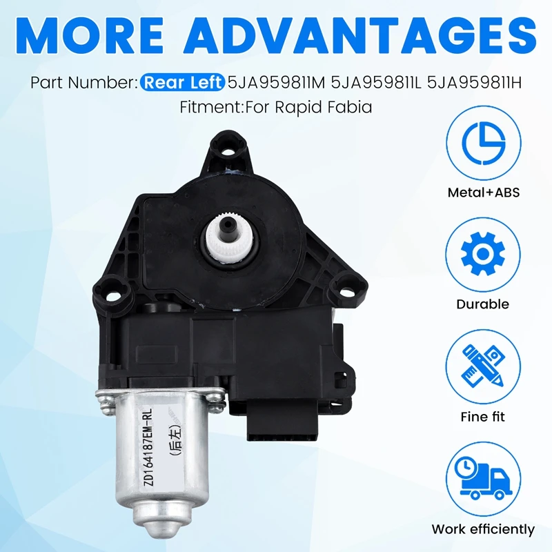 Rear Left Car Window Glass Lift Motor For SEAT Skoda Rapid Fabia 5JA959811M 5JA959811L 5JA959811H-A08Q
Rear Left Car Window Glass Lift Motor For SEAT Skoda Rapid Fabia 5JA959811M 5JA959811L 5JA959811H-A08Q