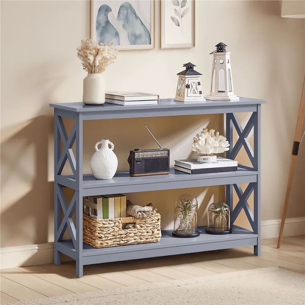 Modern 3Tier Console Table Narrow Sofa Side Table With XShape Support Simple Entryway Table For Hallway, Living Room, Small Spa
Modern 3Tier Console Table Narrow Sofa Side Table With XShape Support Simple Entryway Table For Hallway, Living Room, Small Spa