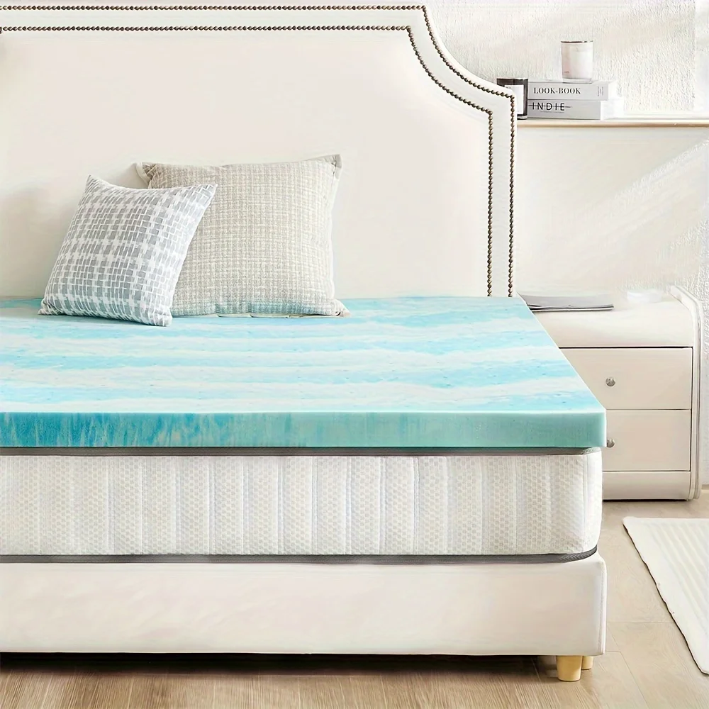 ANTONIA 3 Inch Cooling Gel Infused Memory Foam Mattress Topper - High Quality Soft Bed Pad for Sleeper Sofa, RV & Camper, Hand W
ANTONIA 3 Inch Cooling Gel Infused Memory Foam Mattress Topper - High Quality Soft Bed Pad for Sleeper Sofa, RV & Camper, Hand W