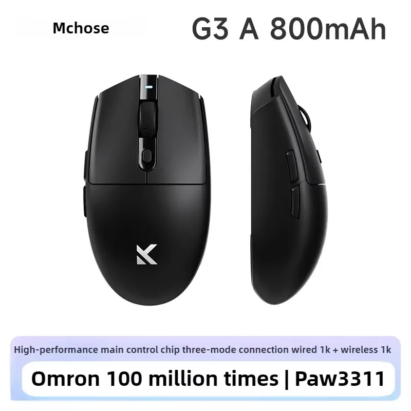 MCHOSE G3 A 800 мАч 2,4 г Беспроводная игровая мышь с тремя режимами Paw3395 26000 точек на дюйм Игровая мышь с низкой задержкой Аксессуары для игровых плееров
MCHOSE G3 A 800 мАч 2,4 г Беспроводная игровая мышь с тремя режимами Paw3395 26000 точек на дюйм Игровая мышь с низкой задержкой Аксессуары для игровых плееров