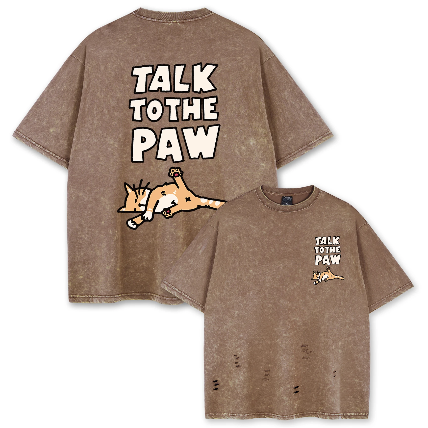 Женские потертые футболки Take Tothe Paw, летний мягкий хлопковый топ, повседневная модная свободная одежда с круглым вырезом, футболка унисекс с креативными отверстиями
Женские потертые футболки Take Tothe Paw, летний мягкий хлопковый топ, повседневная модная свободная одежда с круглым вырезом, футболка унисекс с креативными отверстиями