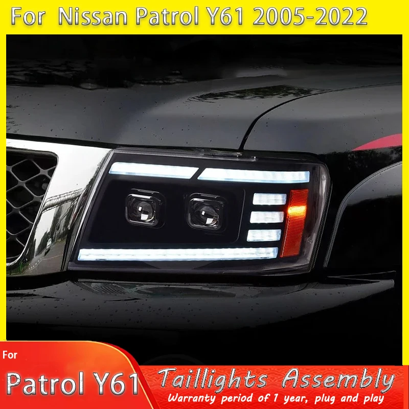 Car Lights For Nissan Patrol Y61 LED Headlights 2005-2022 LED Projetor Headlamp Daytime Running Light Automotive Accessories
Car Lights For Nissan Patrol Y61 LED Headlights 2005-2022 LED Projetor Headlamp Daytime Running Light Automotive Accessories