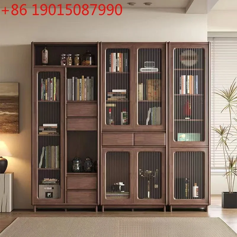Simple solid wood bookcase Home study Integrated storage cabinet Shelf Bookshelf with glass door File cabinet Storage
Simple solid wood bookcase Home study Integrated storage cabinet Shelf Bookshelf with glass door File cabinet Storage