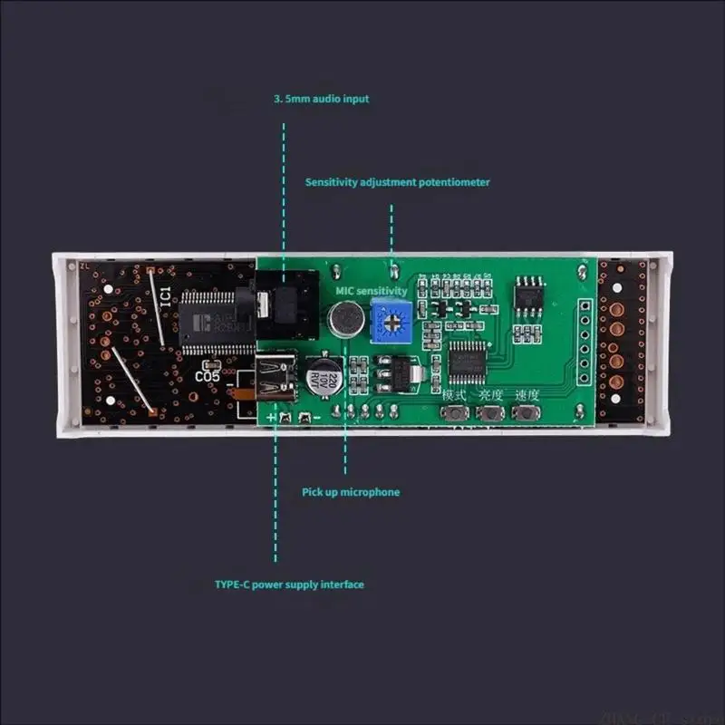 M5TD LED Music Spectrum Display Panel Syncs With Sound For Gaming Room Car Desktop
M5TD LED Music Spectrum Display Panel Syncs With Sound For Gaming Room Car Desktop