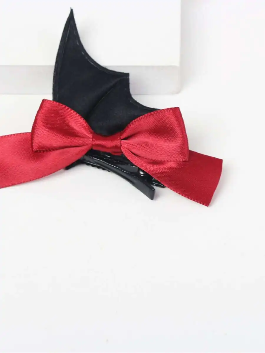 2pcs Red Bow Black Bat Wing Hair Clips For Halloween Valentines Day Accessories
2pcs Red Bow Black Bat Wing Hair Clips For Halloween Valentines Day Accessories